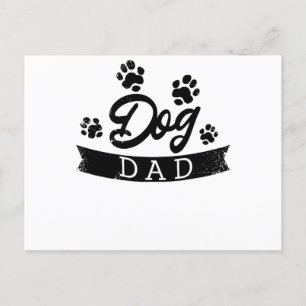 Carte Postale Chien Papa Drôle Design - Idée cadeau pour les pro