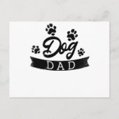 Carte Postale Chien Papa Drôle Design - Idée cadeau pour les pro (Devant)