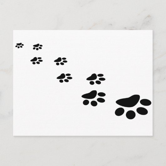 Carte Postale Chien Paw (Devant)