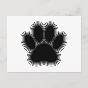 Carte Postale Chien Paw Avec Plan