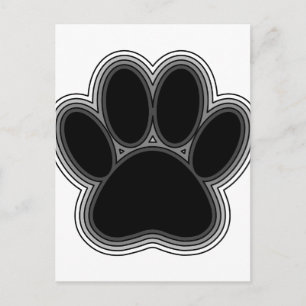 Carte Postale Chien Paw Avec Plan