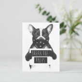 Carte Postale Chien rebelle (Debout devant)
