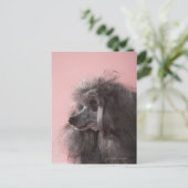 Carte Postale Chien regardant loin (Debout devant)