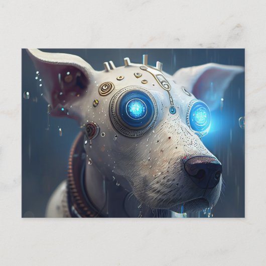 Carte Postale Chien Robotique (Devant)