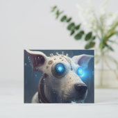 Carte Postale Chien Robotique (Debout devant)