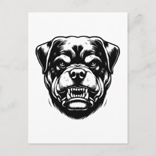 Carte Postale Chien Rottweiler 
