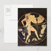 Carte Postale Chien rouge d'Athènes kylix (Devant / Derrière)