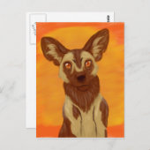 Carte Postale Chien sauvage africain (Devant / Derrière)