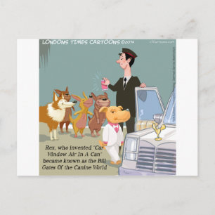 Carte Postale Chien très riche drôle