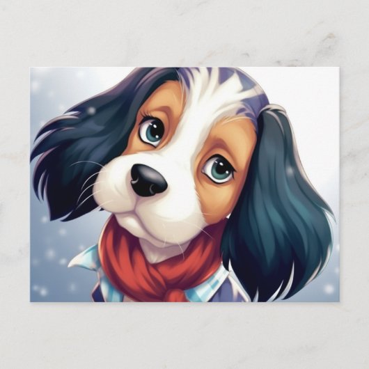 Carte Postale Chien Triste (Devant)