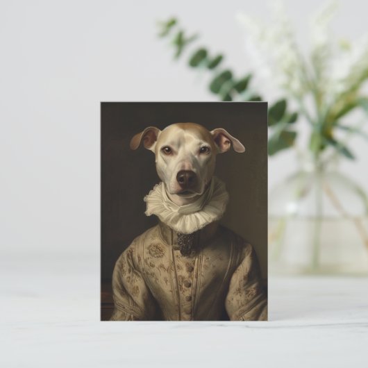 Carte Postale Chien Vintage mignon (Debout devant)