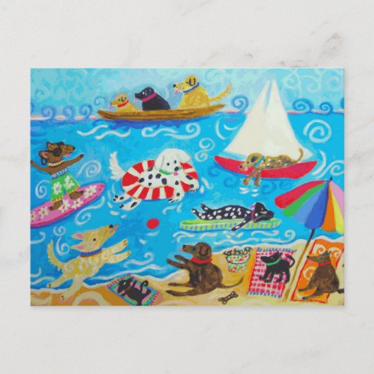 Carte postale Chiens (Devant)