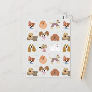 Carte Postale Chiens Animaux de compagnie Papier de papeterie po