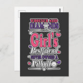 Carte Postale Chiens Cadeau meilleur ami Diamond Pit taureau (Devant / Derrière)