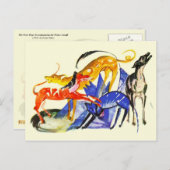 Carte Postale Chiens colorés (Devant / Derrière)