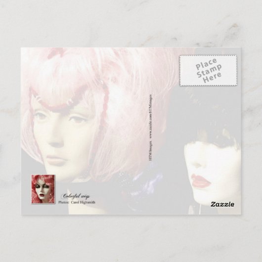 Carte Postale Chiens colorés (Dos)