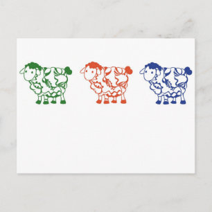 Carte Postale Chiens comptés