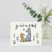 Carte Postale Chiens dans le jardin III | Vous M'Avez Eu À Woof (Debout devant)