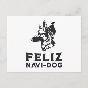 Carte Postale Chiens de Chien de Chien de Navi Feliz Vintage ani