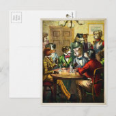 Carte Postale Chiens de Cigar victorien vintages (Devant / Derrière)