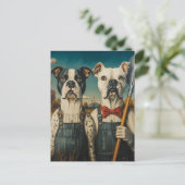 Carte Postale Chiens de ferme Americana Portrait (Debout devant)