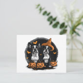 Carte Postale Chiens de Halloween Boston Terrier (Debout devant)