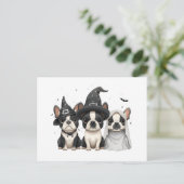 Carte Postale Chiens de Halloween Boston Terrier (Debout devant)
