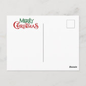 Carte Postale Chiens de Noël Animés (Dos)