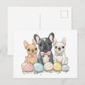 Carte Postale Chiens de Pâques (Devant / Derrière)