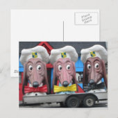 Carte Postale Chiens de table (Devant / Derrière)