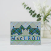 Carte Postale Chiens de Tartan du Clan MacLeod (Debout devant)