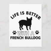 Carte Postale Chiens de taureau français (Devant)