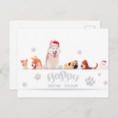 Carte Postale Chiens de vacances mignons (Devant / Derrière)