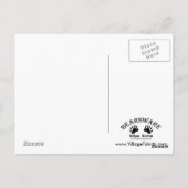 Carte Postale Chiens d'échecs à double attaque (Dos)