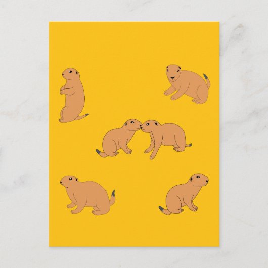 Carte Postale Chiens des Prairies (Devant)