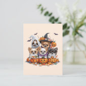 Carte Postale Chiens d'Halloween Chihuahua (Debout devant)