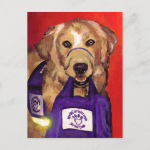 Carte Postale Chiens du service du Wisconsin du Nord-Est