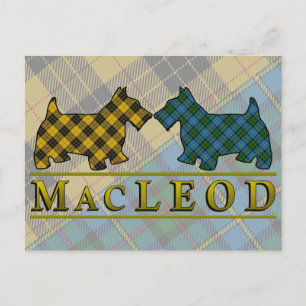 Carte Postale Chiens écossais Clan MacLeod