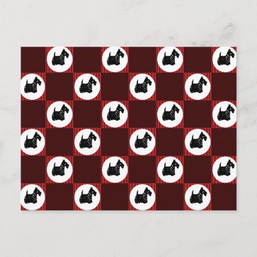 Carte Postale Chiens écossais mignons (Devant)