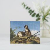 Carte Postale Chiens en laisse Francisco José de Goya chef-d'oeu (Debout devant)