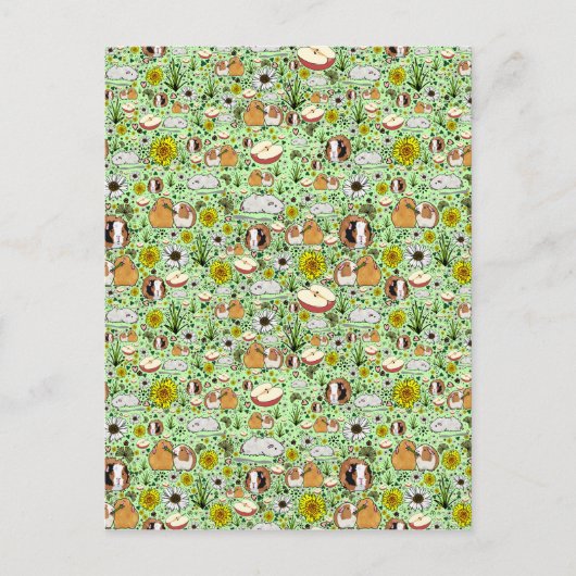 Carte Postale Chiens en vert (Devant)