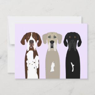 Carte Postale Chiens géants