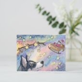 Carte Postale Chiens Husky Sleigh (Debout devant)