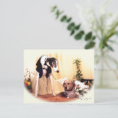 Carte Postale Chiens mariages (Debout devant)