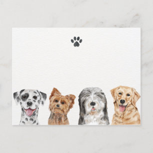Carte Postale Chiens mignons