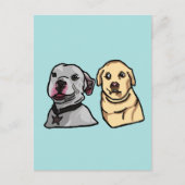 Carte Postale Chiens Mignons Mèmes (Devant)