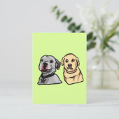 Carte Postale Chiens Mignons Mèmes (Debout devant)