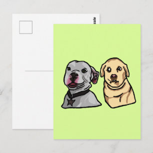 Carte Postale Chiens Mignons Mèmes