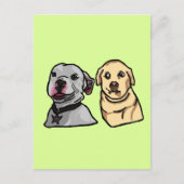Carte Postale Chiens Mignons Mèmes (Devant)