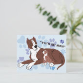 Carte Postale Chiens père et fils (Debout devant)